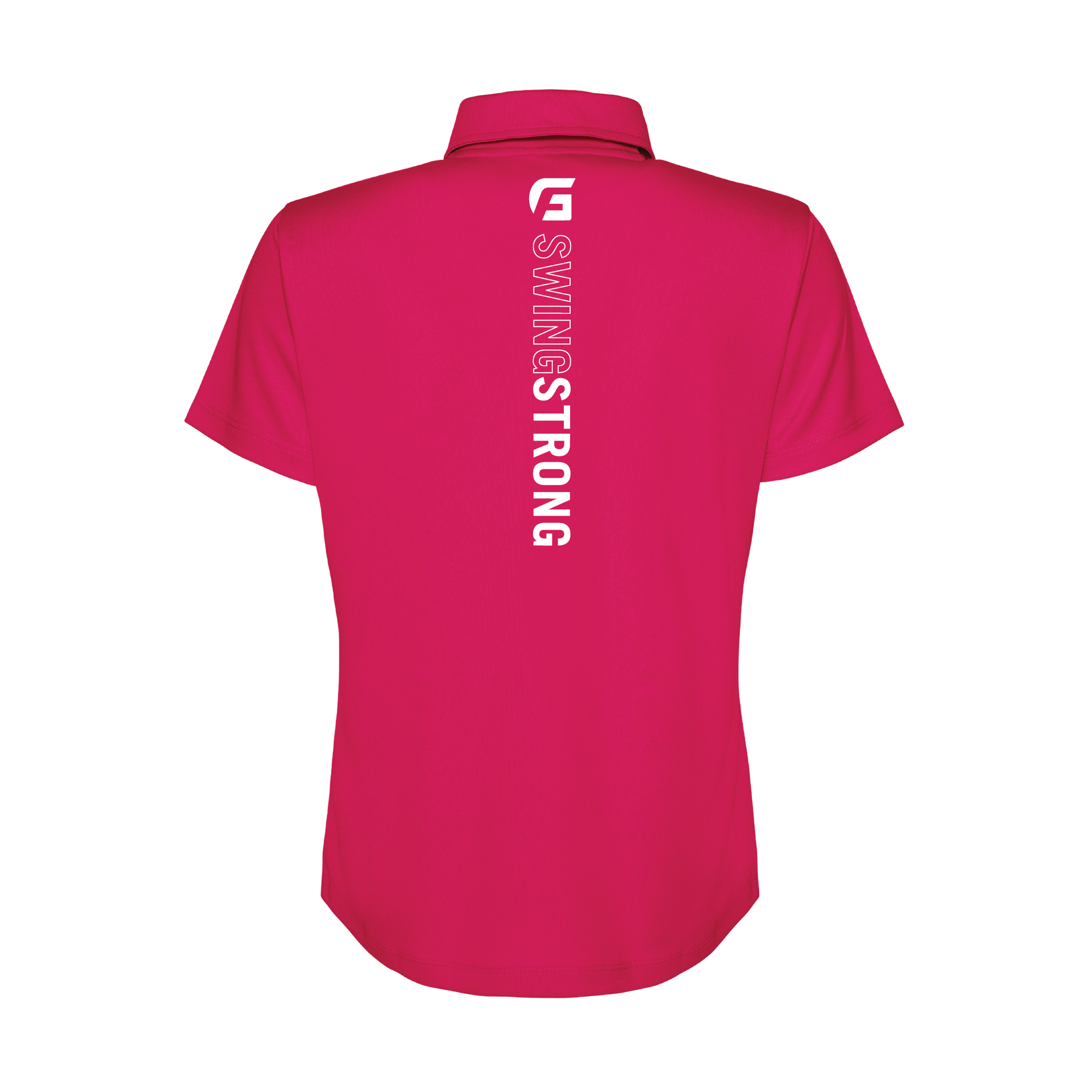 Focusgolf_Swing Strong Women's Hot Pink Polo Shirt