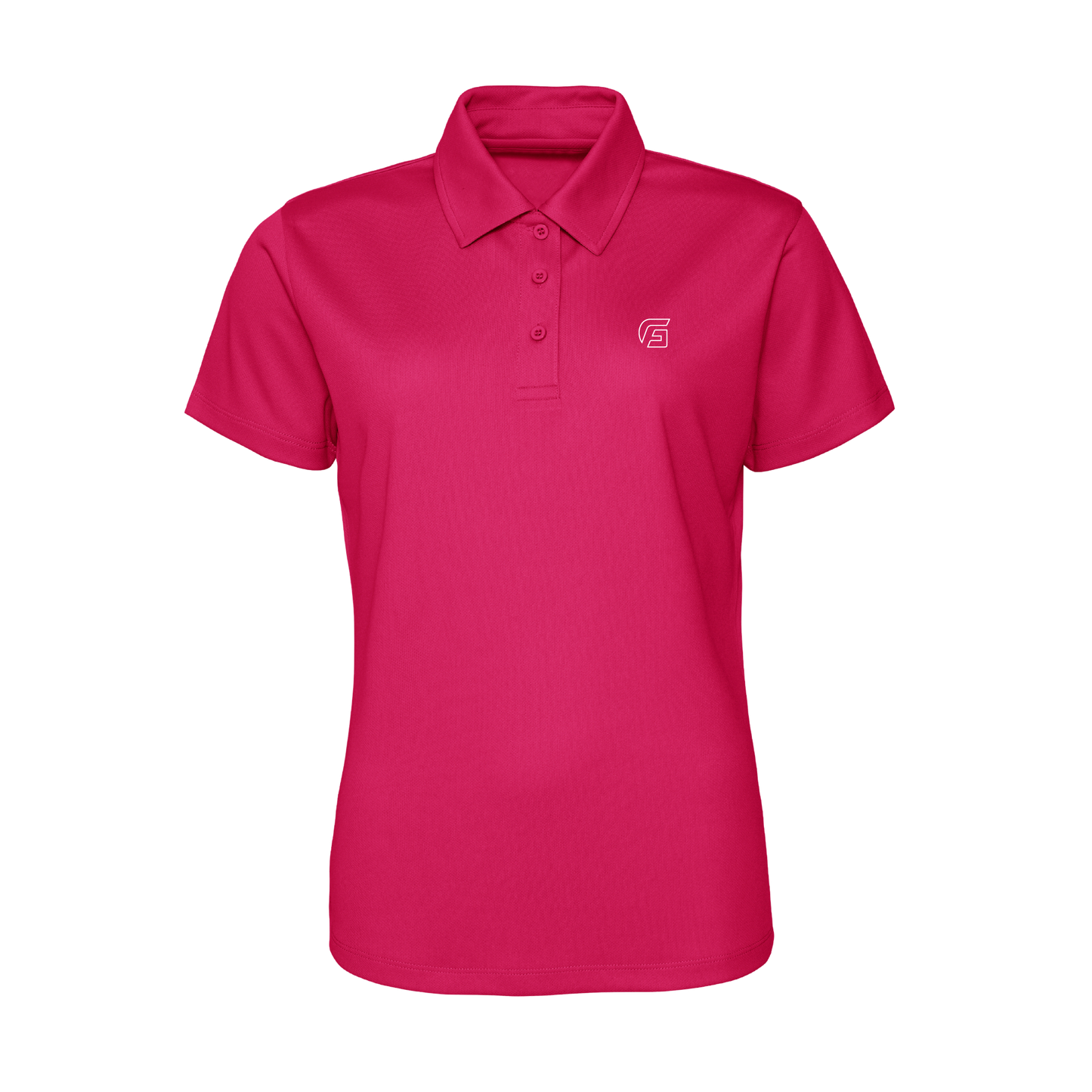 Focusgolf_Swing Strong Women's Hot Pink Polo Shirt