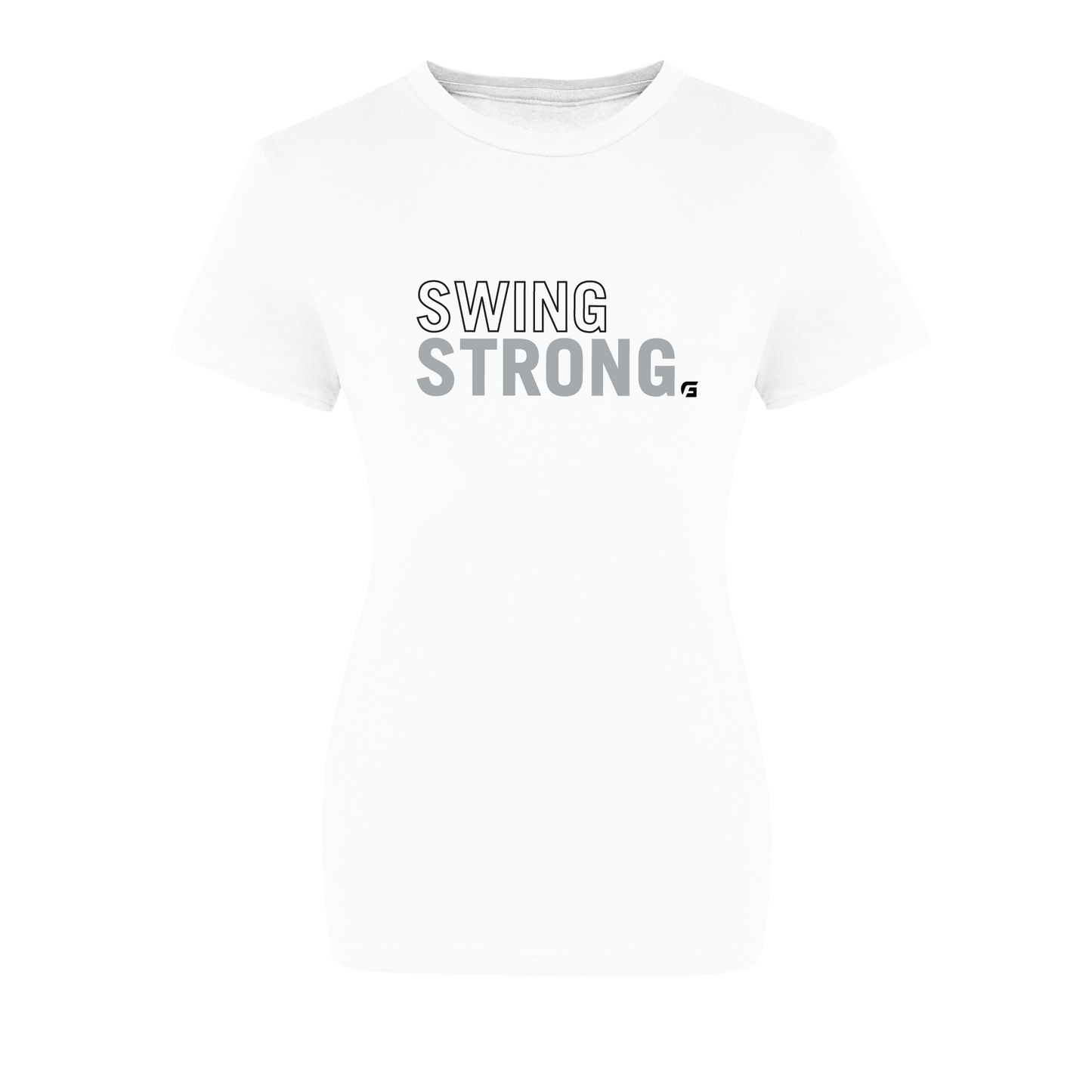 Focusgolf Swing Stronger Women's Arctic White Tee