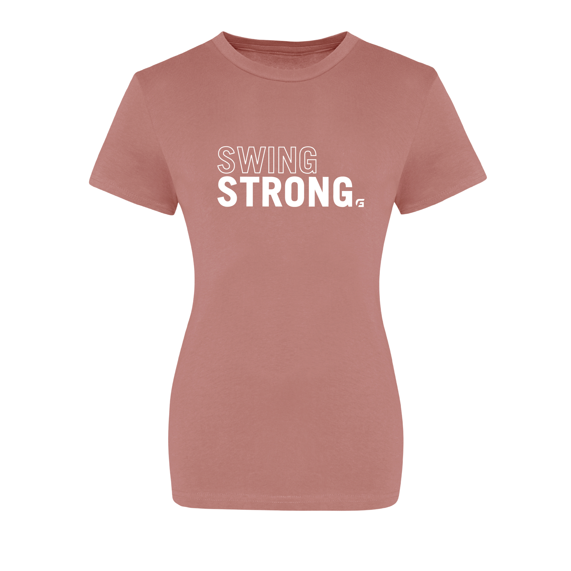 Focusgolf Swing Stronger Women's Dusty Pink Tee