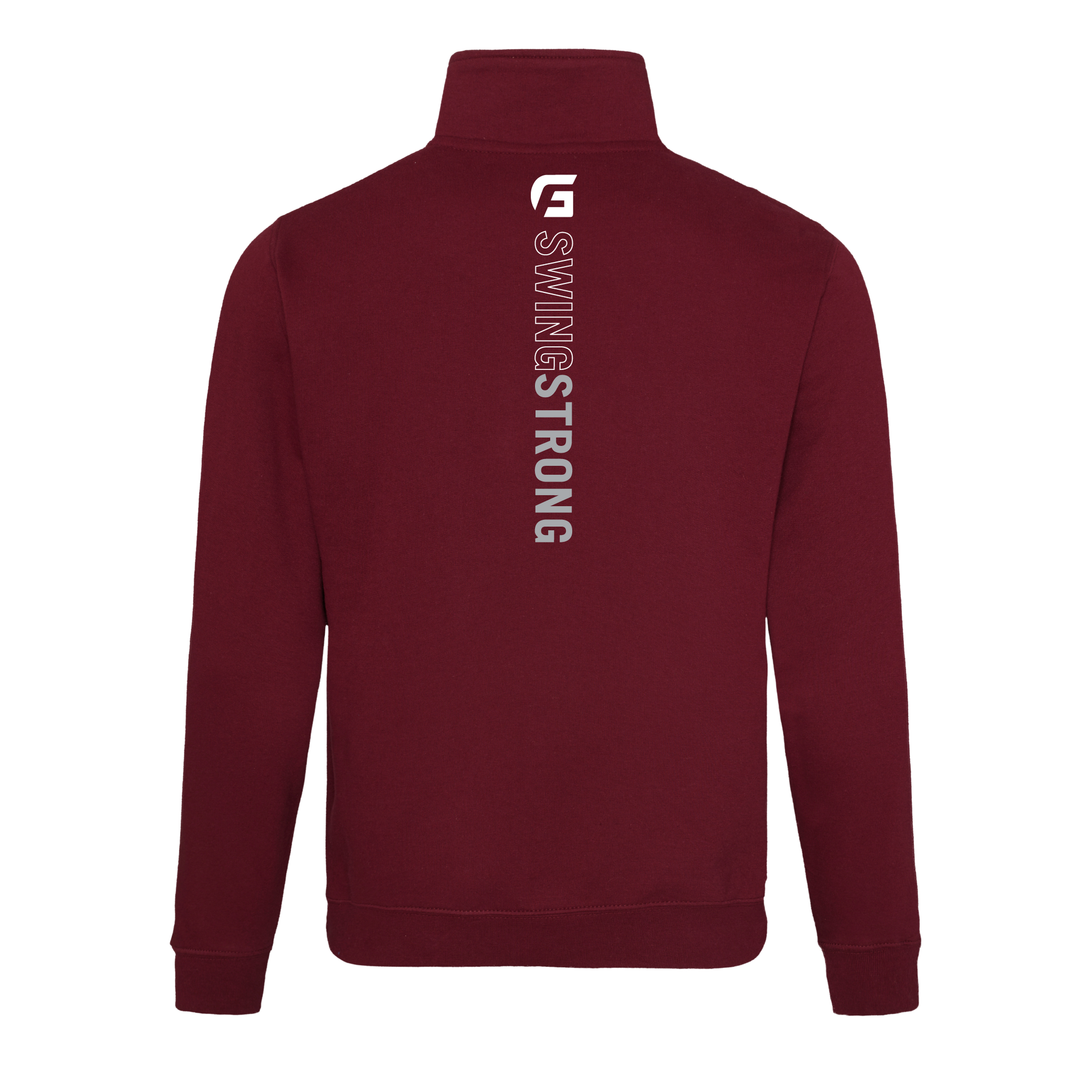 Focusgolf Swing Strong Men's Blaze Burgundy Qtr Zip Sweatshirt