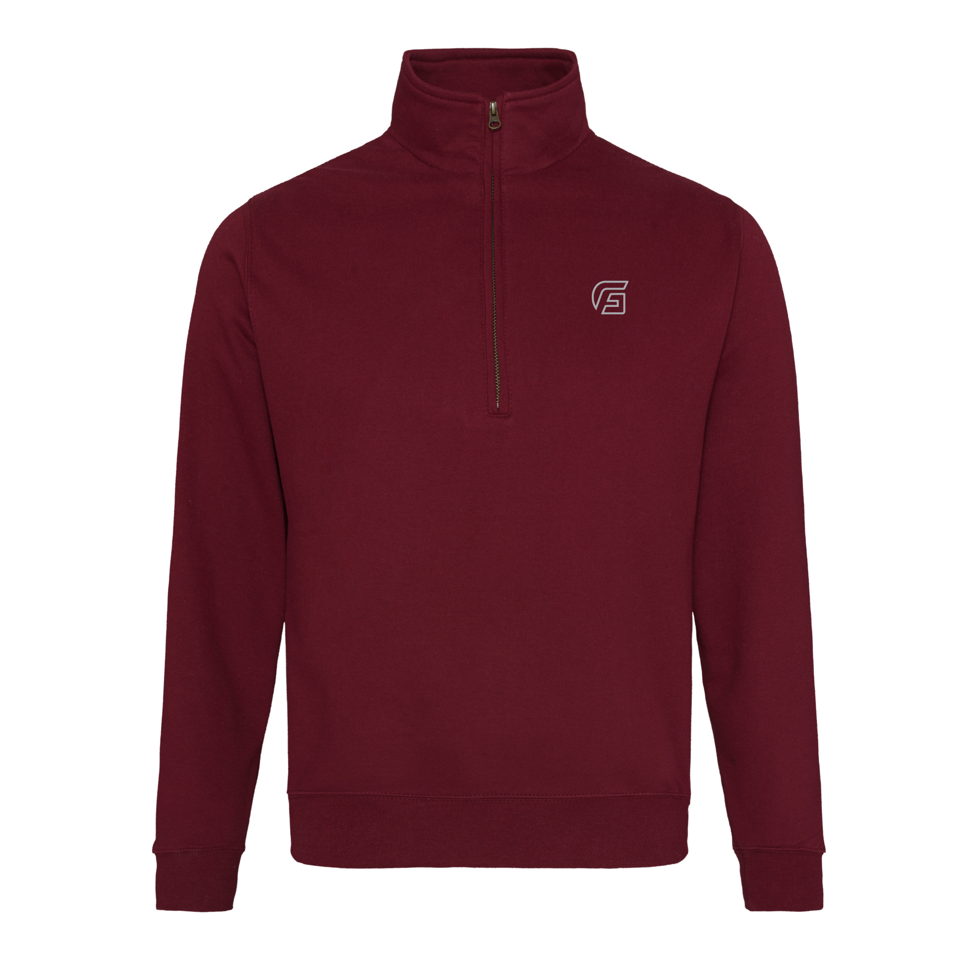 Focusgolf Swing Strong Men's Blaze Burgundy Qtr Zip Sweatshirt 