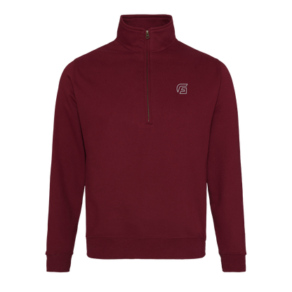 Focusgolf Swing Strong Men's Blaze Burgundy Qtr Zip Sweatshirt 