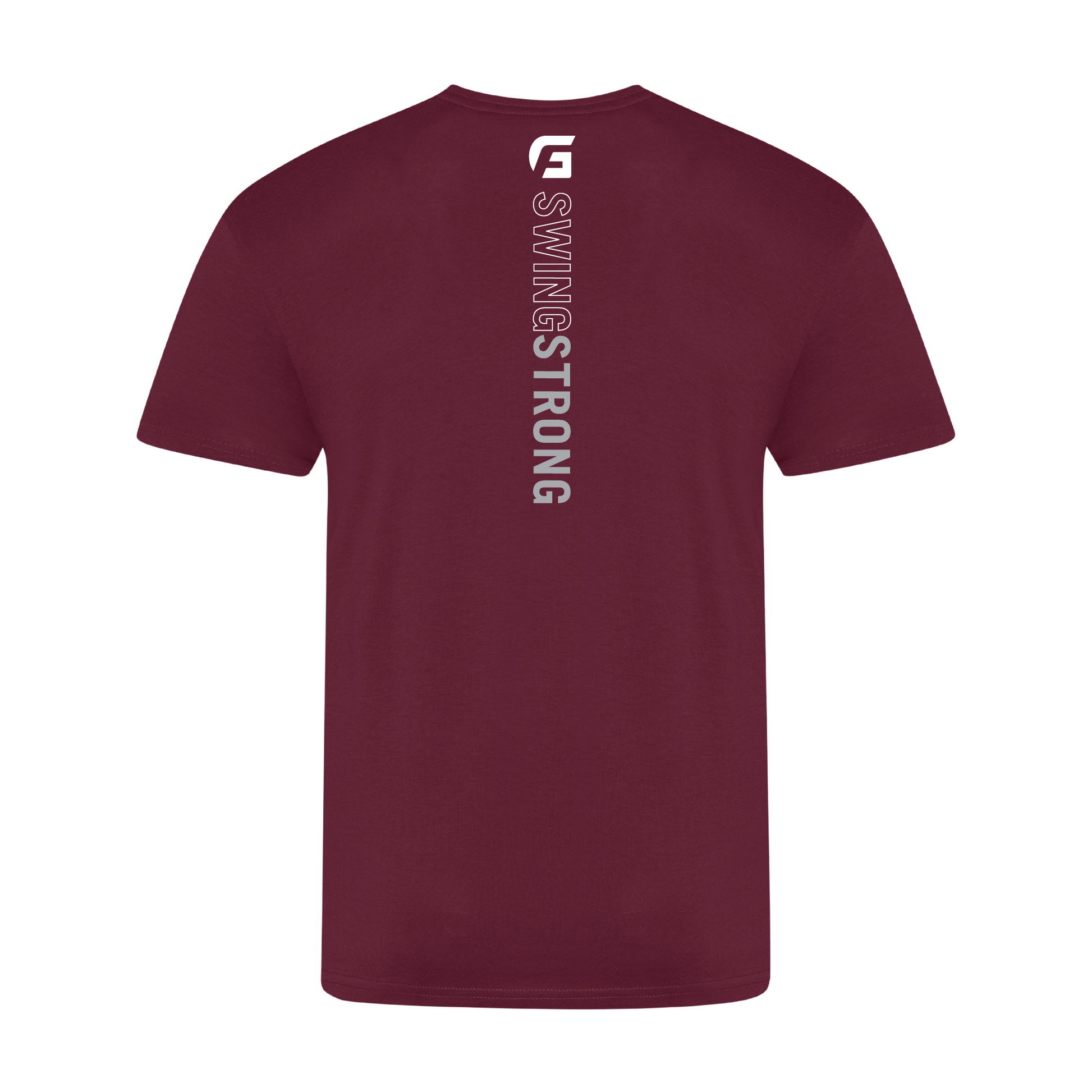 Focusgolf Swing Strong Men's Blaze Burgundy Tee