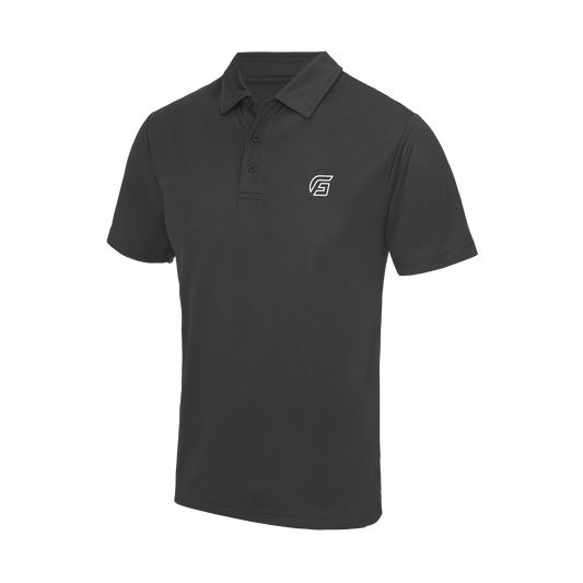 Focusgolf Swing Strong Men's Graphite Grey Polo Shirt