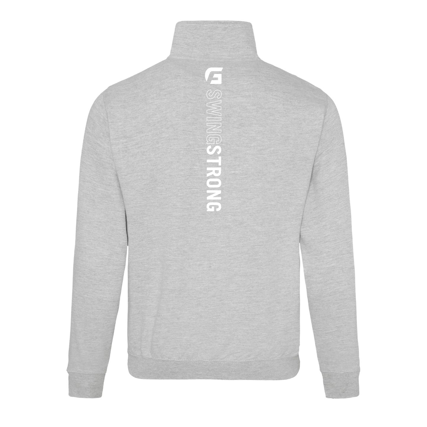 Focusgolf Swing Strong Men's Heather Grey Qtr Zip Sweatshirt