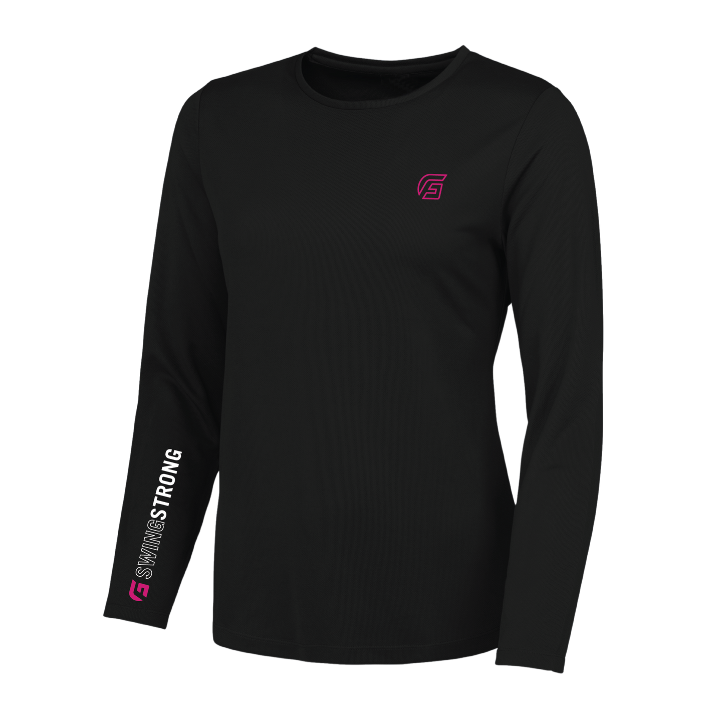 Focusgolf Swing Strong Women's Carbon Black Long Sleeve Tee