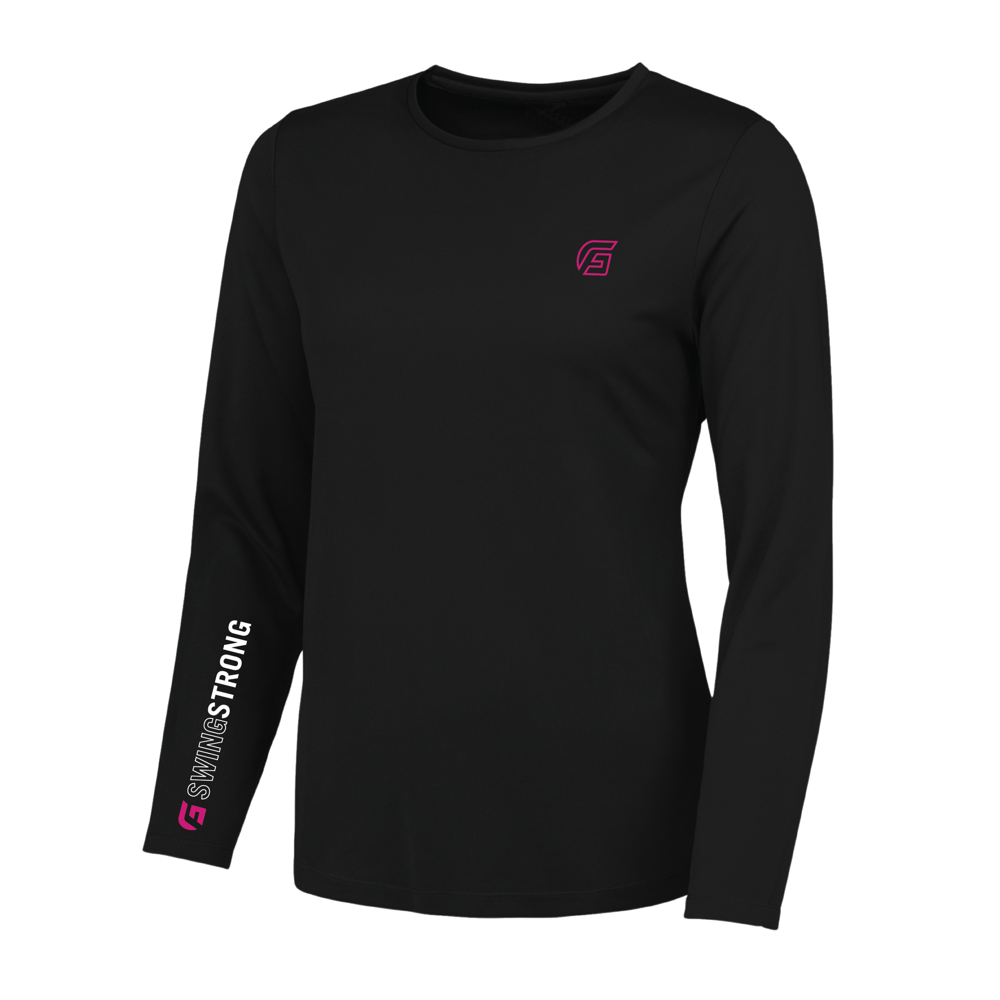 Focusgolf Swing Strong Women's Carbon Black Long Sleeve Tee