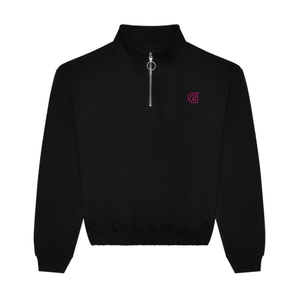 Focusgolf Swing Strong Women's Carbon Black Qtr Zip Sweatshirt