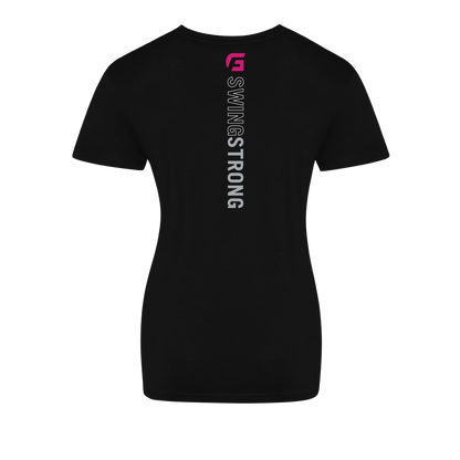 Focusgolf Swing Strong Women's Carbon Black Tee