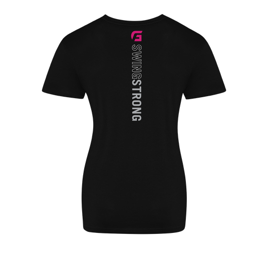 Focusgolf Swing Strong Women's Carbon Black Tee