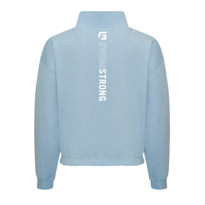 Focusgolf Swing Strong Women's Sky Blue Qtr Zip Sweatshirt