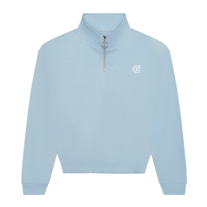 Focusgolf Swing Strong Women's Sky Blue Qtr Zip Sweatshirt