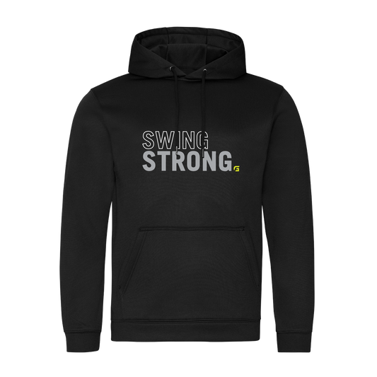 Focusgolf Swing Stronger Men's Carbon Black Hoodie