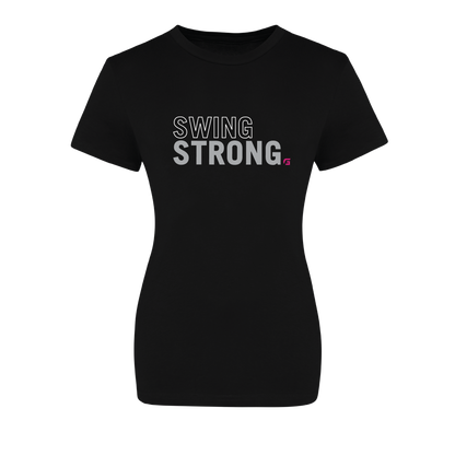 Focusgolf Swing Stronger Womens Carbon Black Tee