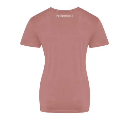 Focusgolf Swing Stronger Women's Dusty Pink Tee