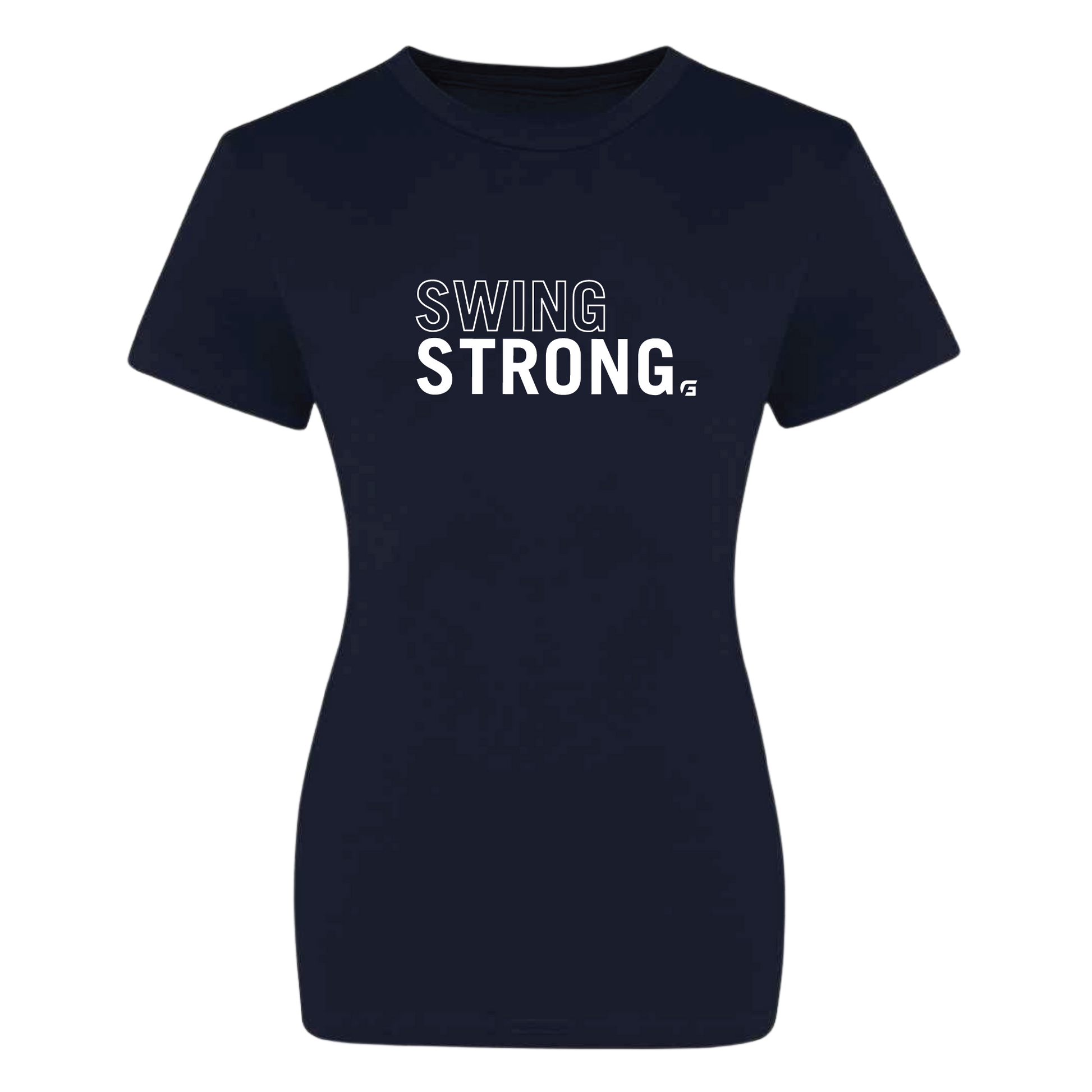 Focusgolf Swing Stronger Women's French Navy Tee